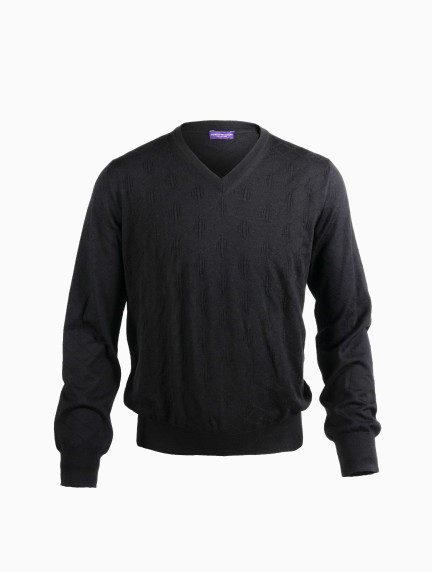 Patrick Hellmann CollectionBlack Pullover V-Neckimage623